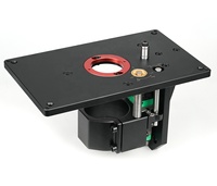 Système de levage de routeur, kit d'installation complet avec insert en plaque d'aluminium pour routeur de 65 mm, travail du bois