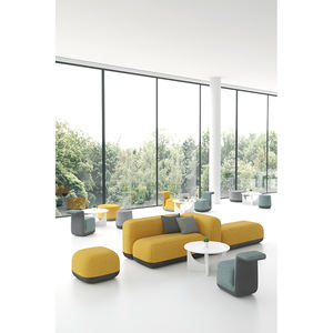 Vente directe d'usine, ensemble de canapé pouf en tissu extensible, mobilier de bureau moderne pour la maison, le bureau et la réception - Product Image 2