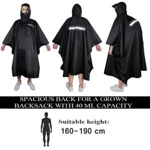Haute qualité extérieure 3in1 pour Poncho imperméable imperméable pour Camping randonnée voyage moto housse de <span class=keywords><strong>pluie</strong></span> tente - Product Image 2
