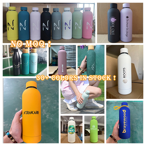 Eco-friendly Custom Logo 500ml Matte Color Vacuum Insulated Metal Waterbottle Stainless Steel Drink Bottle Water Bottle - Product Image 3