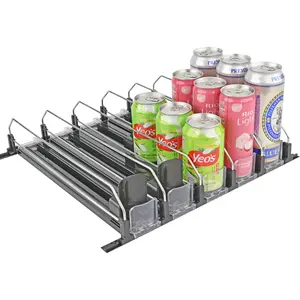Bottled Soda Can Drink Dispenser Organizer For Refrigerator
