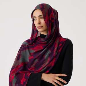 Hiyab Modal Estampado para Mujer, Elegante y Modesto, Transpirable para las 4 Estaciones, con Logotipo Personalizado, el Más Vendido del 2026 - Product Image 1