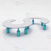 Chiquitos Moderne Simple En Forme De S Table En Bois Chaise Personnalisé École Maternelle Éducation Précoce Crèche Centre Enfants