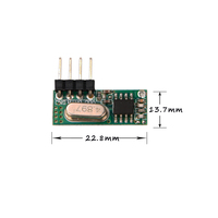 Modul Penerima RF Superheterodyne Nirkabel 433MHz untuk Gerbang dengan Kontrol Sentuh LED