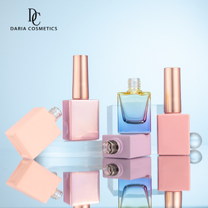 Muestra gratis al mejor precio color personalizado mate sauqre <span class=keywords><strong>10</strong></span> envase de esmalte de uñas de vidrio vacío con cepillo ovalado - Product Image 2