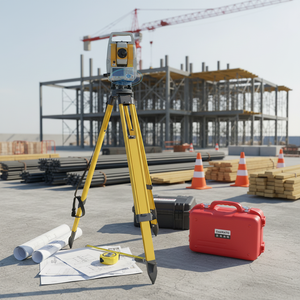 Estación Total Portátil en Oferta para Topografía con Trípode - Product Image 1