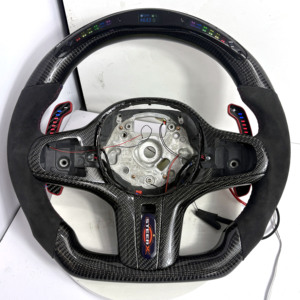 พวงมาลัยคาร์บอนฟอร์จพร้อมจอแสดงผล LED อัจฉริยะสำหรับ G20 G30 G80 M3 - Product Image 1