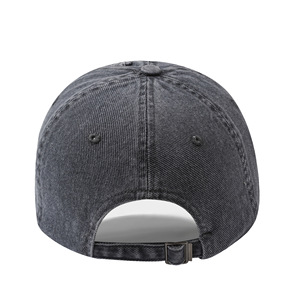 Custom Logo Washed Cotton <b>Distressed</b> Baseball Cap Soft <b>Top</b> Denim Binding Dad Hat Men Retro Washed Out Adjustable Baseball Cap - Product Image 3