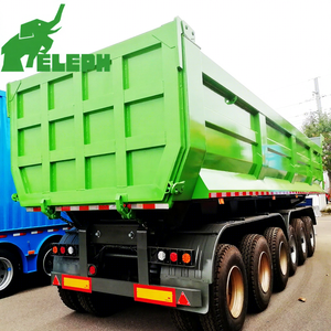 Semirremolque Hidráulico de Volteo Trasero Tipo U de 4 Ejes, en Oferta, para Transporte y Volteo de Carbón/Arena - Product Image 1
