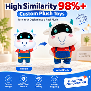 Peluche personnalisée à partir d'un dessin, figurine en peluche douce très fidèle à l'original, échantillon de conception OEM pour cadeaux et merchandising de marque - Product Image 1