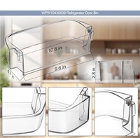 WPW10430639 W10324876 Estante para puerta de refrigerador, estante para congelador de piscina giratoria Compatible con Ken-more, estante para refrigerador de piscina giratoria