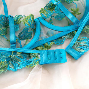 ODM et OEM tenues érotiques costume de sexe chaud sous-vêtements <span class=keywords><strong>bien</strong></span> prospectifs femme verte Lingerie romantique Sexy Transparent intime - Product Image 6