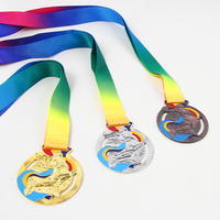 Medalla de metal con logotipo de formas personalizadas, medallas y trofeos de gimnasia de baile, medallas de fútbol