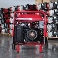 Générateur d'essence portable BISON CHINA 7500W 16HP monophasé 220V AC 4 temps refroidi par air monocylindre avec réservoir de carburant de 25L CE ISO