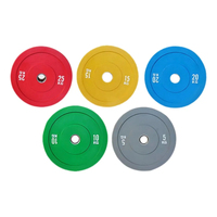 Plaques de pare-chocs pour gymnases commerciaux plaque de pare-chocs en caoutchouc de couleur haltère pour compétition de fitness