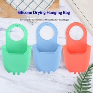 Silicone Hanging Drain Bag <b>Kitchen</b> Sink Faucet Storage Basket Bathroom Soap <b>Sponge</b> <b>Holder</b> - Product Image 2