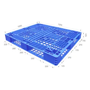 Highquality grid1200*1000 stacking plastic pallet box pallet storage container pallet