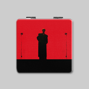 กระจกแต่งหน้าพกพาพับได้ทรงสี่เหลี่ยมสองด้านสำหรับทัวร์การแสดงบนเวที - Product Image 4