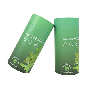 100% Recyclable Custom Size Cosmetic Perfume Round Box Paper Tube Packaging