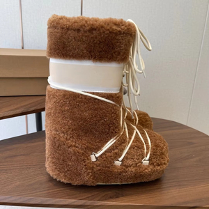 Botas de Invierno JiuZhou, Modernas, Unisex, de Tela de Algodón, Antideslizantes, Aislantes del Calor, Ligeras, Estilo Retro - Product Image 1