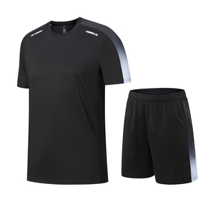 Ensemble Shorts Hommes 100% Polyester Prix Usine <span class=keywords><strong>Pas</strong></span> <span class=keywords><strong>Cher</strong></span> – Tenue <span class=keywords><strong>de</strong></span> Sport <span class=keywords><strong>Homme</strong></span> pour Course à Pied et Entraînement – Ensemble T-shirt et Shorts d'Été Hommes - Product Image 5