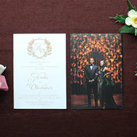 Programa DE BODA personalizado Orden de servicio Lámina de oro Invitación DE BODA Folletos de ceremonia estacionarios