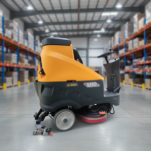 Popular M80 Ride on <b>Floor</b> Scrubber <b>Machine</b> New Factory Commercial High Performance - Product Image 1