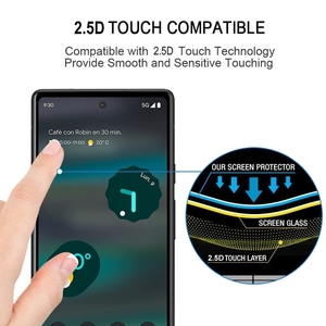 Protector de Pantalla de Vidrio Templado Transparente HD con Pegamento Completo Antiestático 2.5D 9H ESD para Google Pixel 9/9Pro/9ProXL - Product Image 3