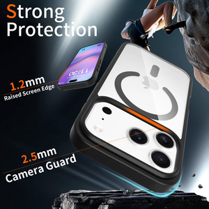 Прозрачный чехол N52 с сильным магнитным креплением для <span class=keywords><strong>iPhone</strong></span> 11-17 Pro Max, акриловая крышка с защитой от пожелтения, в комплекте БЕСПЛАТНАЯ розничная упаковка - Product Image 5