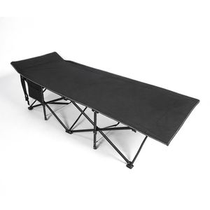Folding <b>Camping</b> <b>Cot</b> Portable Outdoor Sleeping <b>Bed</b>, Heavy Duty Collapsible Single <b>Bed</b> with Side Storage Pocket - Product Image 5