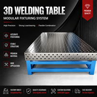 Plateforme de soudage flexible 3D conforme aux normes CE, fournie directement par l'usine, poste de travail en fonte pour soudage avec pieds de support, vente en gros