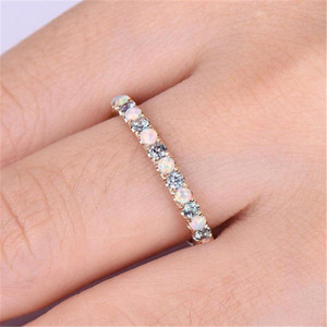 Anello Ovale Color Rosa per Donne, Stile Europeo e Americano, Elegante Accessorio per Dito - Product Image 4