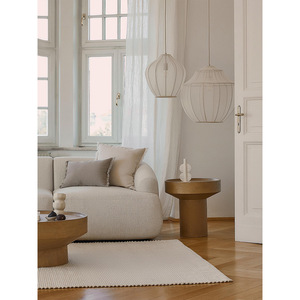 Lampe suspendue ronde blanche minimaliste moderne, ampoule Led E27, pour salon, chambre à coucher, hôtel, Restaurant, décoration - Product Image 4