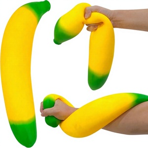 Banana Squishy Gigante Grande a Lenta Risalita, Giocattoli Antistress Morbidi per Alleviare Ansia e Stress, Sensoriali per Adulti, Adolescenti, Bambini e Autismo - Product Image 1