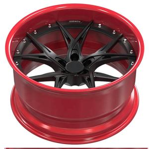 Nuevas Llantas de Aleación de Aluminio Forjado HZR Dobles de 18-24 Pulgadas para BRZ/<span class=keywords><strong>XV</strong></span>/Forester/Outback 2011 - Acabado Rojo, Diseño Multirradio, Universal - Product Image 2