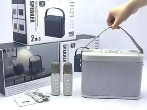 Vente en gros Haut-parleur de caisson de basses avec double microphones YS-219 de karaoké sans fil portable pour fête à la maison KTV - Product Image 5