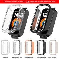 Casing Bumper Berongga untuk Smart Band 11 Bahan PC Aktif Bingkai Anti Gores Penutup Pelindung Tanpa Film Layar