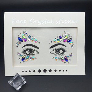 Adesivi in Cristallo Personalizzati per Viso e Corpo, Ideali per Festival Musicali e Feste di Carnevale, Colore Bianco - Product Image 3