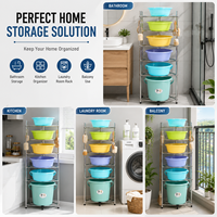 Étagère d'angle moderne en acier inoxydable pour appartement, salle de bain, cuisine, organisateur multi-niveaux, support de rangement étanche