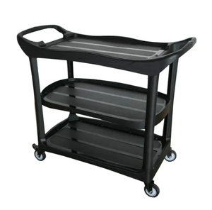 Chariot utilitaire AF08179A-H, chariot de nettoyage d'hôtel, chariot de rangement utilitaire, chariot utilitaire à 3 niveaux et chariot à roulettes - Product Image 4