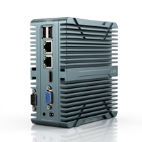 Mini PC Fanless OEM en Promotion, Intel N2840, 8 Go de RAM, 512 Go de Disque Dur, Double LAN, RS485, Ordinateur Embarqué pour l'Automatisation Industrielle