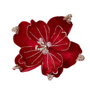 22cm Magnolias <b>Christmas</b> <b>Flowers</b> Glittering Magnolia <b>Flowers</b> Artificial <b>for</b> <b>Christmas</b> <b>Tree</b> Decorations,Wreathsdecor - Product Image 5