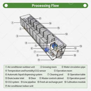 Sistema de Máquina de Germinação em Contêiner de Cultivo Hidropônico para Forragem Verde de Cevada à Venda - Product Image 6