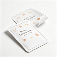 Étiquettes personnalisées Haoxuan pour échantillons de thé, autocollants imprimés en papier synthétique mat pour petits emballages de thé