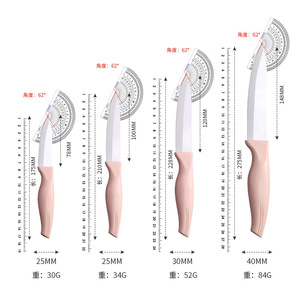 Ceramic <b>Knife</b> <b>Set</b> 4 Piece Pink Handle Kitchen <b>Knives</b> For Fruit And Cooking With <b>Sharp</b> Blades - Product Image 5