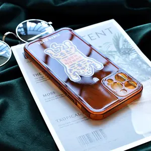Compatible Case Hipster polar bear duck Print Transparent luxury phone cases for iphones