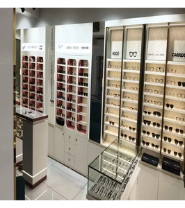 Aménagement intérieur de magasin d'optique de luxe, décoration de salle d'exposition moderne, mobilier de présentation, présentoir mural pour montures de lunettes pour magasin d'optique - Product Image 1