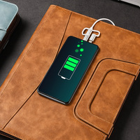 Set de Regalo Empresarial Personalizado, Agenda A4, Cuaderno Inteligente con Carga Inalámbrica