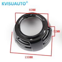 CQL KVISUAUTO 2.5 pouces 3 pouces carré rond chrome noir bi led projecteur laser lentille carénage