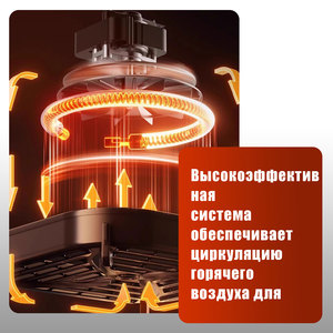 Friteuse à air personnalisée électrique 1350W Chauffage et friture rapides Friteuse à air Vision - Product Image 4